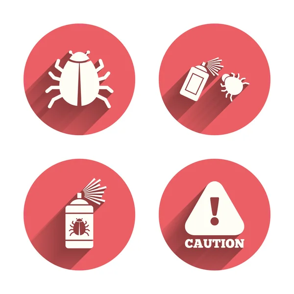 Signes de désinfection des insectes . — Image vectorielle