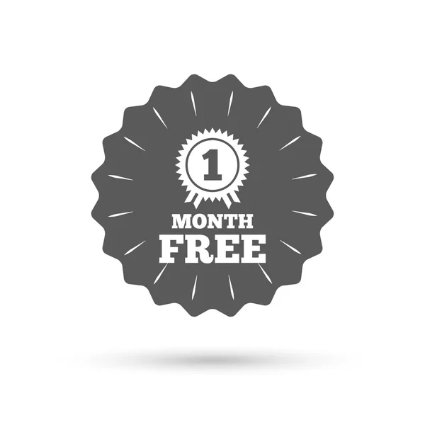 First month free sign icon. — Stock Vector