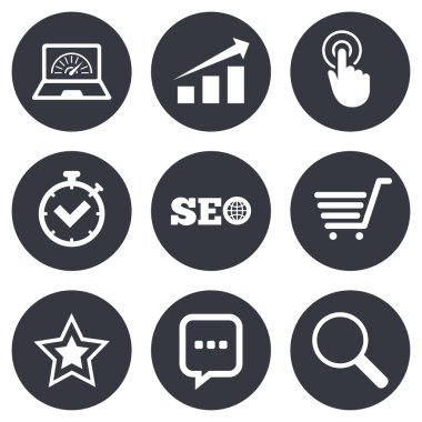 Internet, seo simgeler.