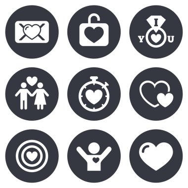 Aşk, Sevgililer günü simgeler.