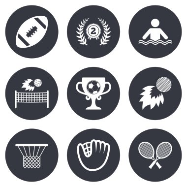 Spor oyunları, fitness simgeler