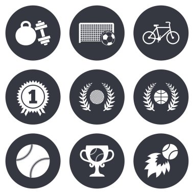 Spor oyunları, fitness simgeler