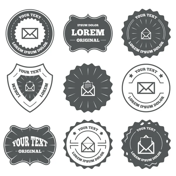 Mail envelope icons. — Stock Vector