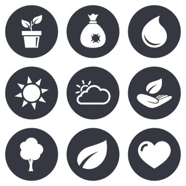 Fideler, yaprak simgeler.