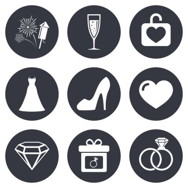 Düğün, nişan simgeler.