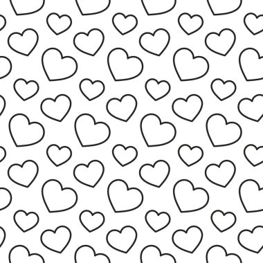 Kalbi mahrum geometrik seamless modeli.