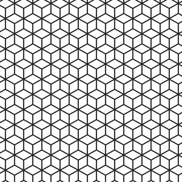 Würfel geometrisches nahtloses Muster. — Stockvektor