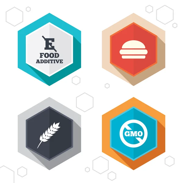 Food additive icons — Stock Vector