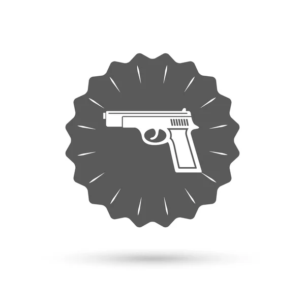 Gun sign icon. — Stock Vector