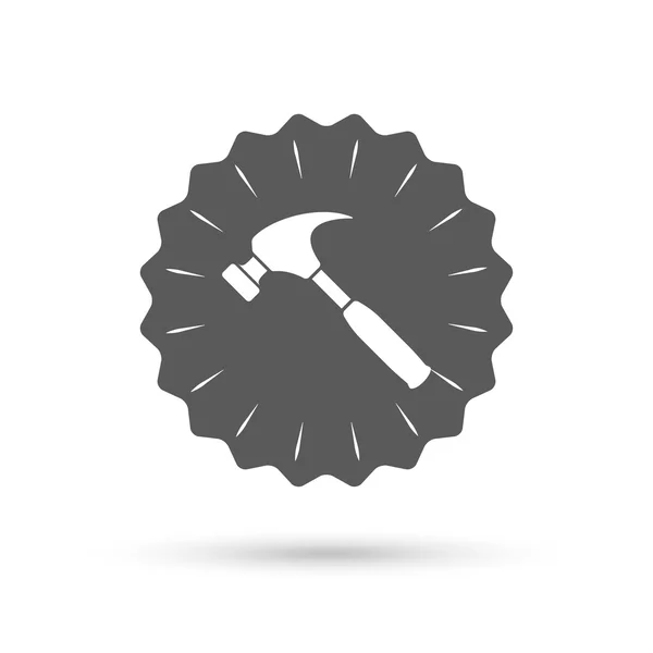 Signo de martillo icono . — Vector de stock