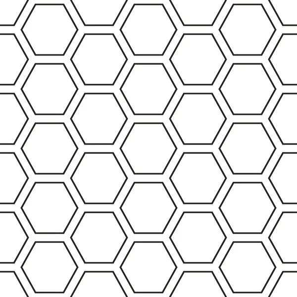 Hex stripped grid seamless pattern. — Stock Vector