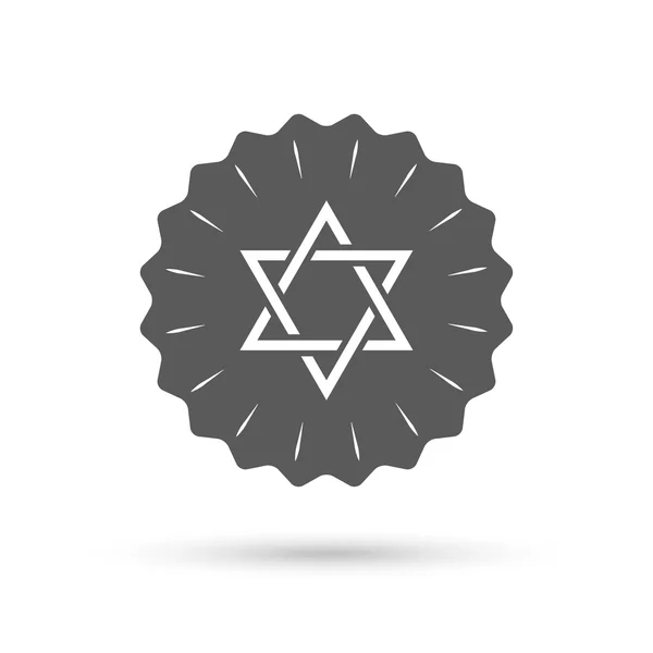 Star of David sign icon — Stock Vector