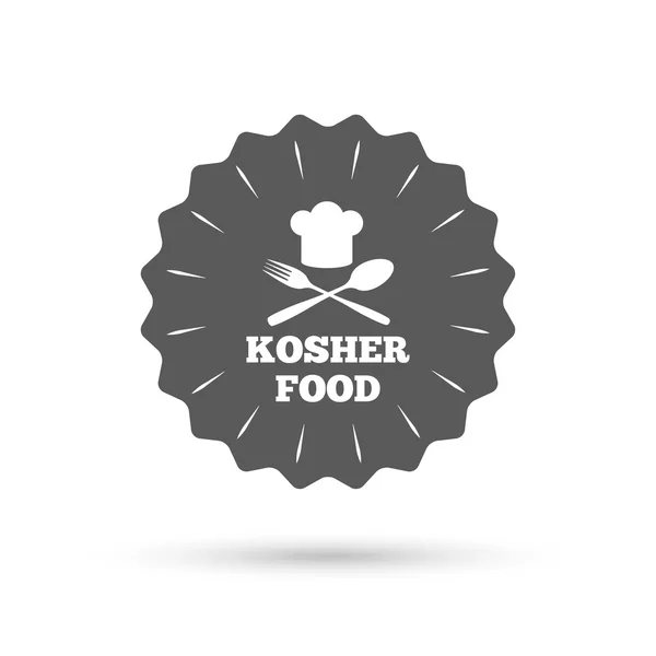 Kosher mat produkt tecken — Stock vektor