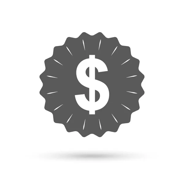 Icona del simbolo del dollaro. USD — Vettoriale Stock