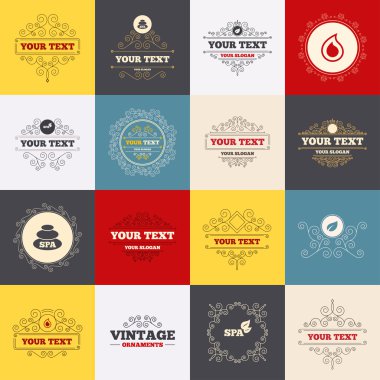 Spa simgeler taşlar.