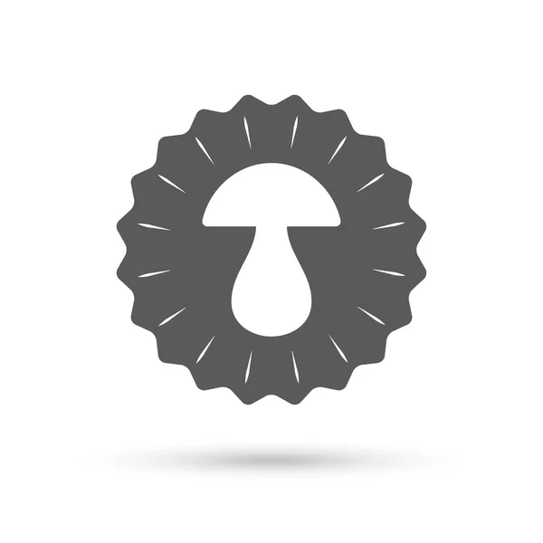 Icône signe champignon . — Image vectorielle