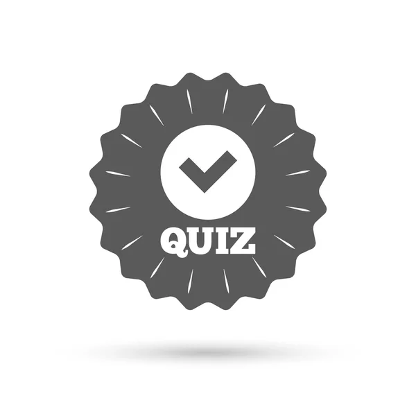 Quiz sign icon — Stock Vector