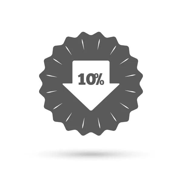 10 pour cent flèche de vente — Image vectorielle