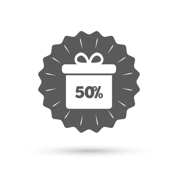 50% vendita confezione regalo — Vettoriale Stock