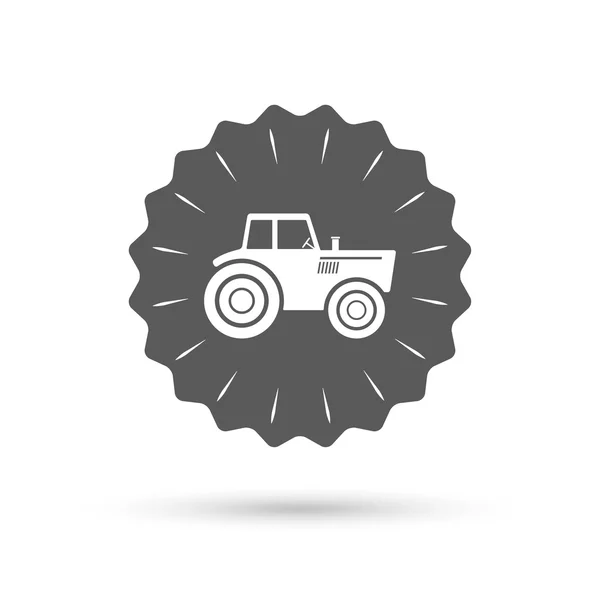 Tractor signo icono . — Archivo Imágenes Vectoriales