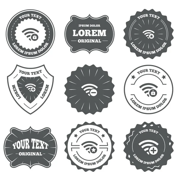 WiFi draadloze netwerk pictogram. — Stockvector