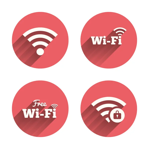 Ikony bezdrátové sítě WiFi. — Stockový vektor