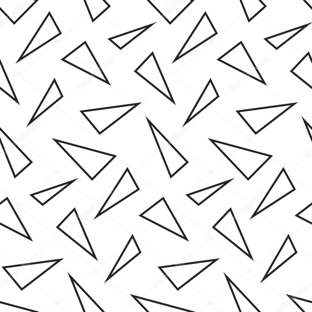 Triangles geometric seamless pattern.