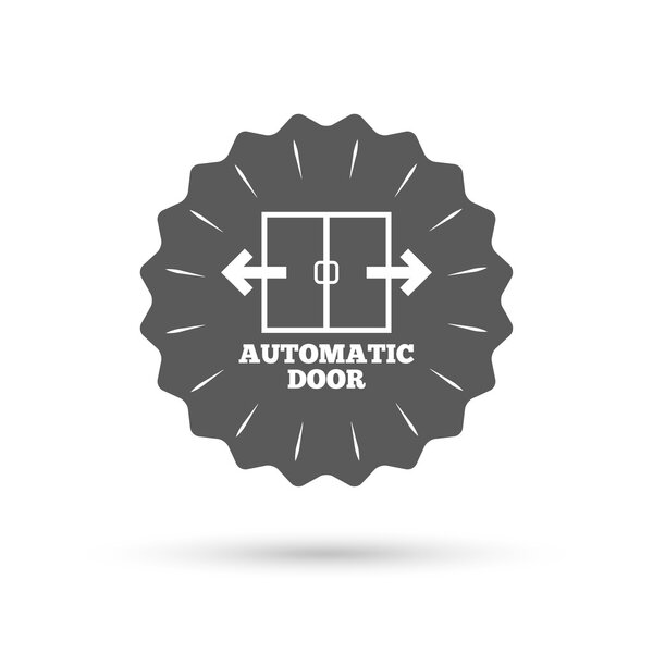 Automatic door sign icon.