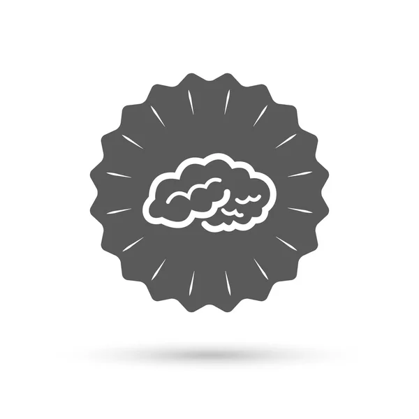 Icono de signo cerebral . — Vector de stock