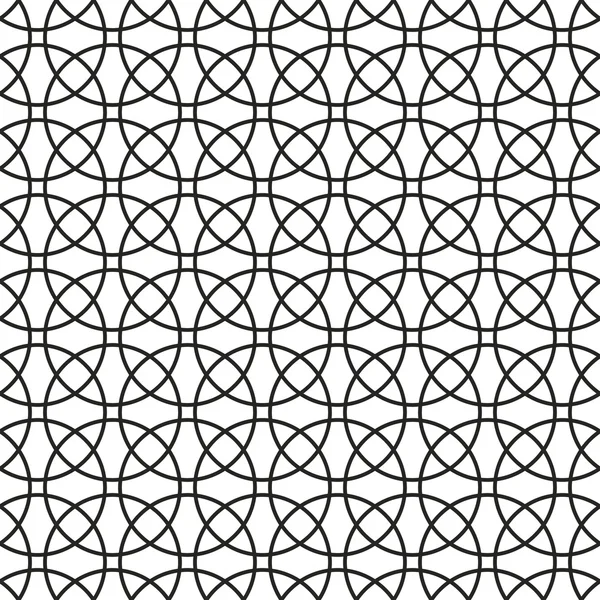 Kreise abgestreifte geometrische nahtlose Muster. — Stockvektor