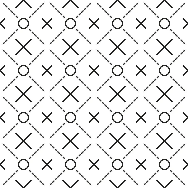 Circles grid stripped seamless pattern. — Stock Vector