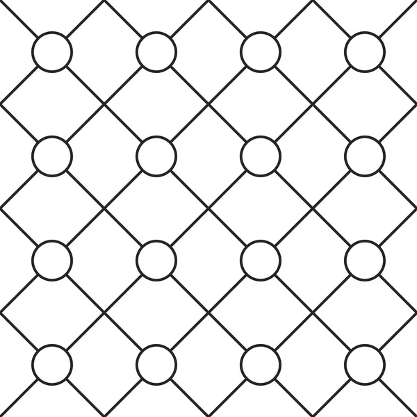 Cercles grille rayé motif sans couture . — Image vectorielle