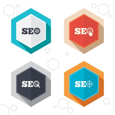 SEO simgeler. Arama Motoru Optimizasyonu