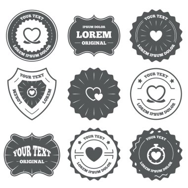 kalp şerit simgeler