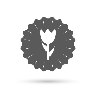 çiçek işareti simgesi. gül sembolü.