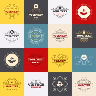 yardım simgeleri eller.