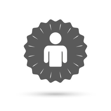 Kullanıcı işareti simgesi. kişi simgesi.