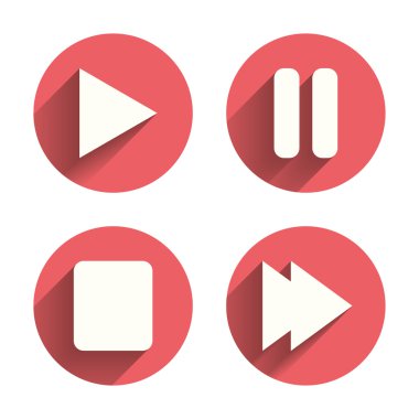 Player navigation icons. clipart