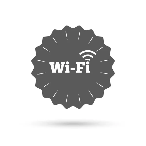 免费 wifi 上网的标志。wifi 符号。无线网络. — Stock vektor