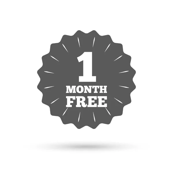 First month free sign icon. — Stock Vector