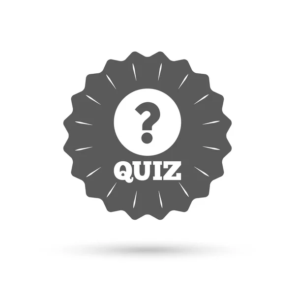 Quiz ikona znak. — Wektor stockowy