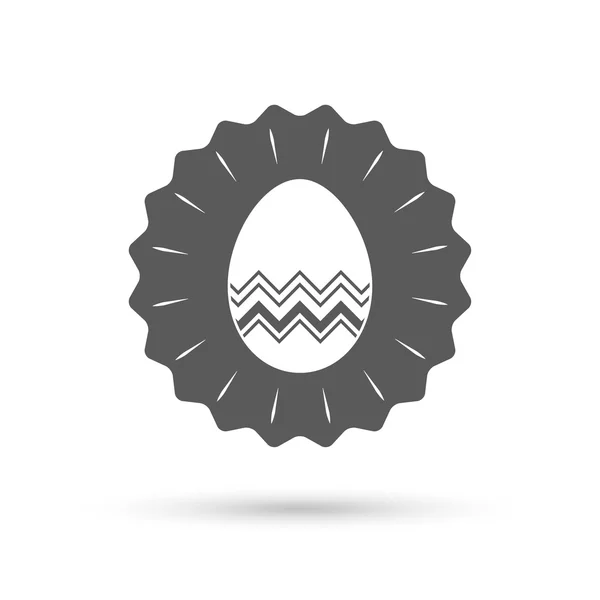 Signo de huevo de Pascua icono . — Vector de stock