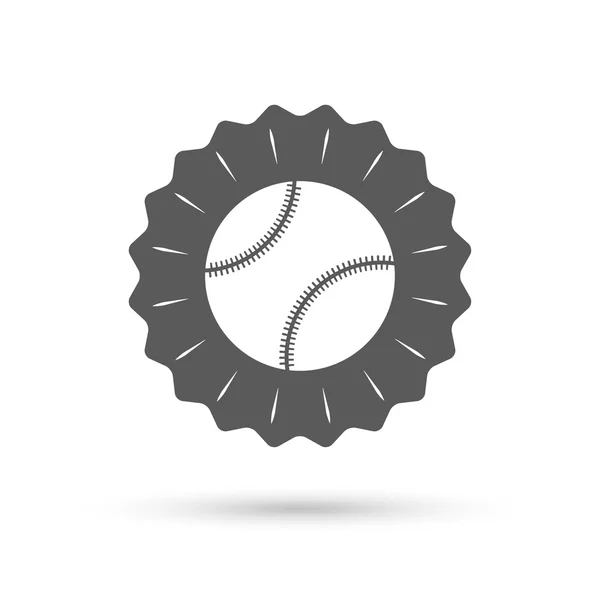 Baseball ball tecken ikon. Sport symbol. — Stock vektor