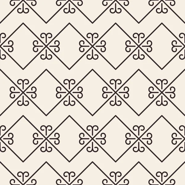 Ornate stripped geometric seamless pattern. — Stock Vector