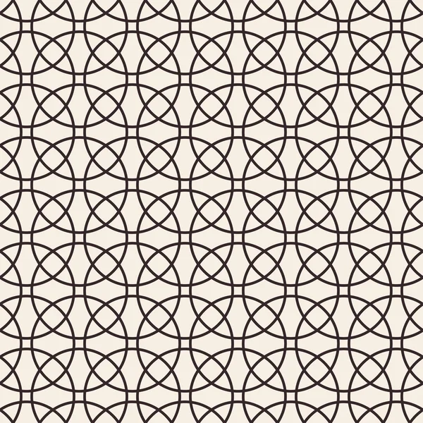 Kreise abgestreifte geometrische nahtlose Muster. — Stockvektor