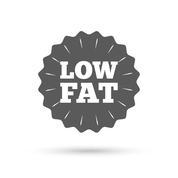 Low fat sign icon. — Stock Vector