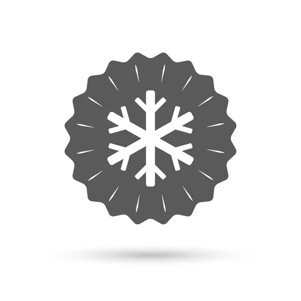 Icône signe flocon de neige . — Image vectorielle