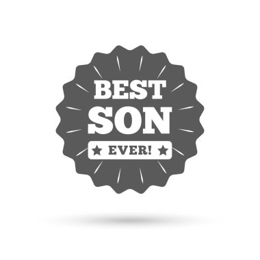 En iyi oğlum hiç oturum simgesi.