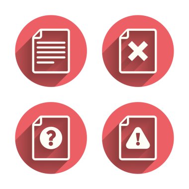 Dikkat simgeleri dosya. Ünlem işaretleri.