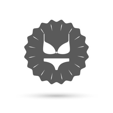 Kadın sutyen ve külot simgesi.